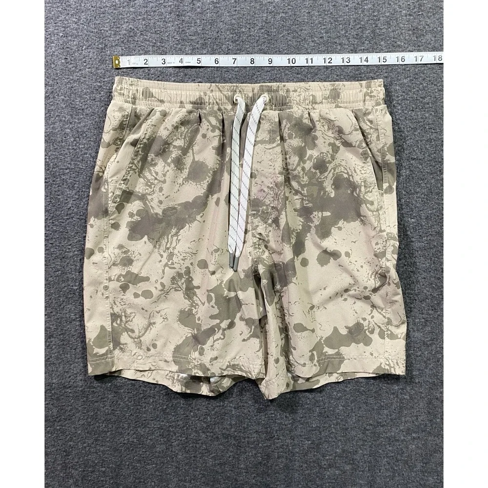 VVA swim trunk shorts Camouflage Print Beige Size M SEE PICTURE DETAILS